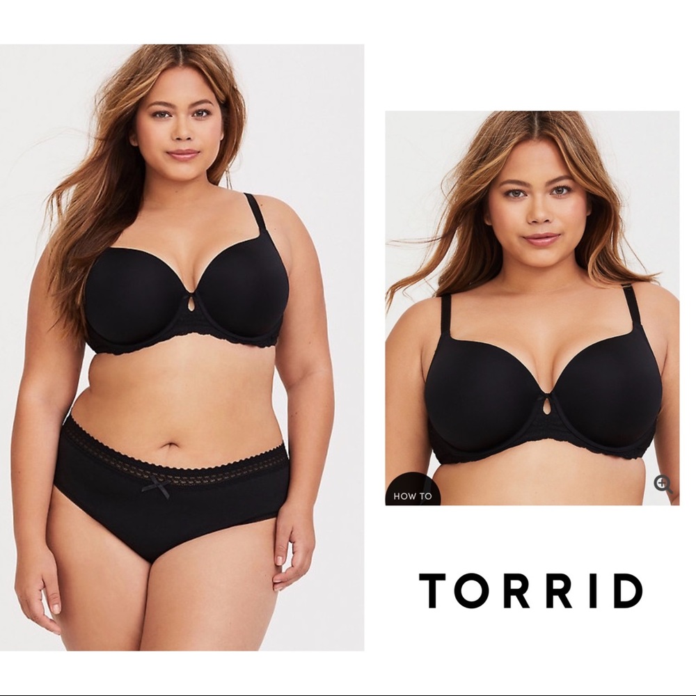 NEW TORRID SEXY LACE INSET T SHIRT BRA 40G